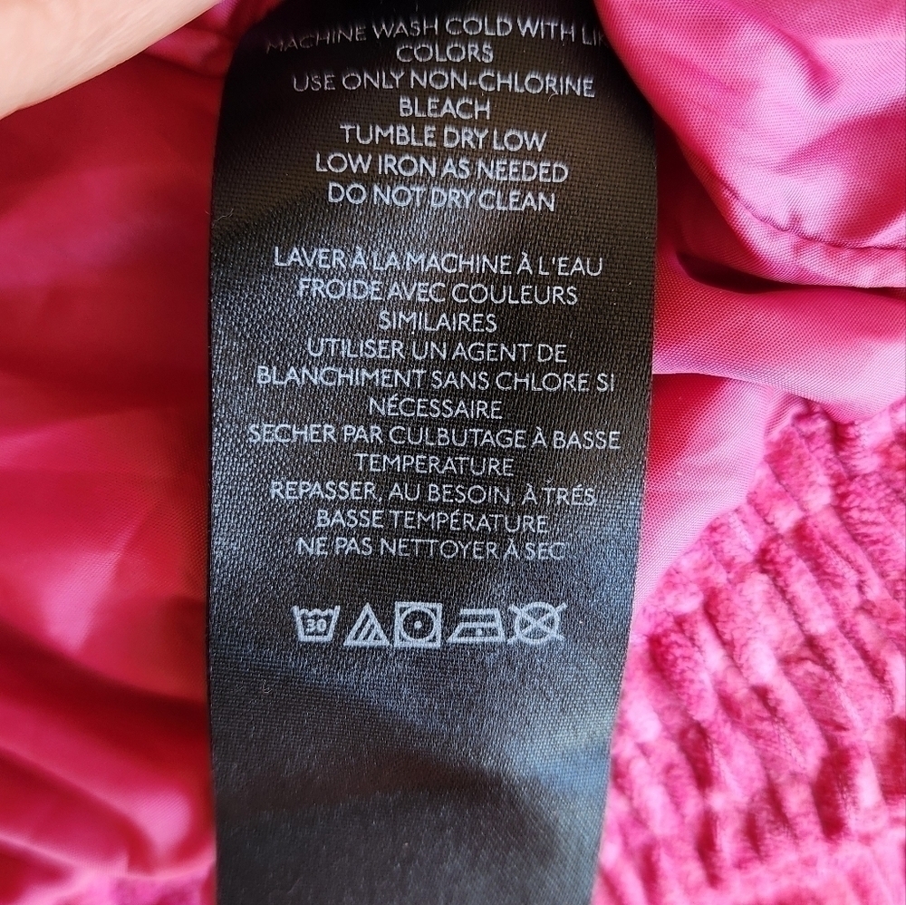 Urban Outfitters Femme Embossed Jacket Dark Pink Women's Size S. - Picture 6 of 8